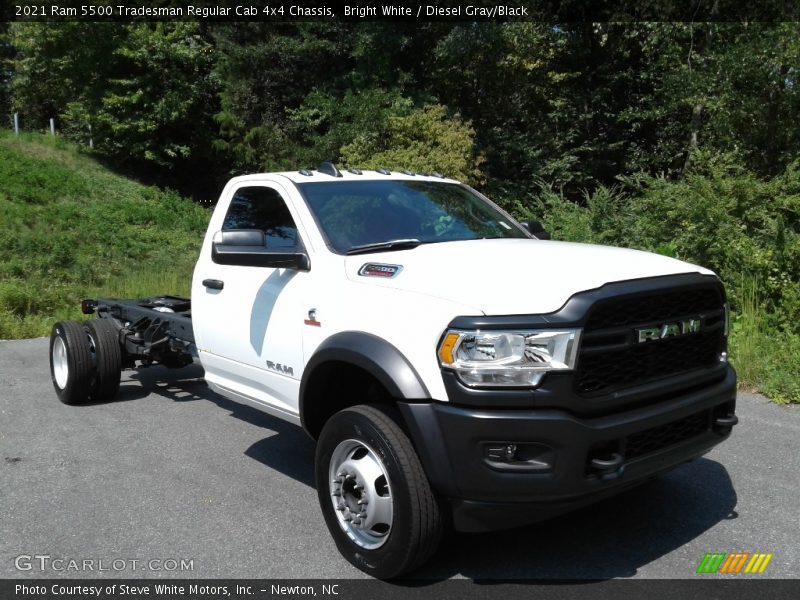 Bright White / Diesel Gray/Black 2021 Ram 5500 Tradesman Regular Cab 4x4 Chassis
