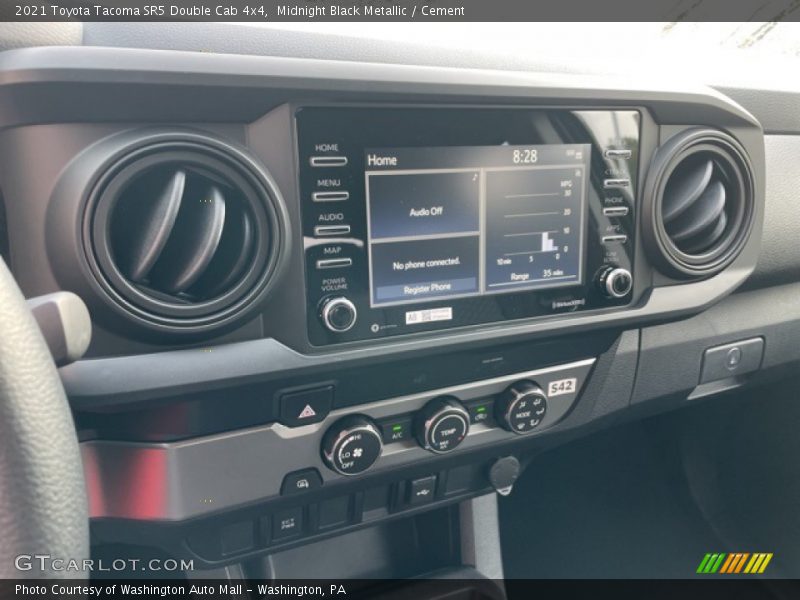 Midnight Black Metallic / Cement 2021 Toyota Tacoma SR5 Double Cab 4x4