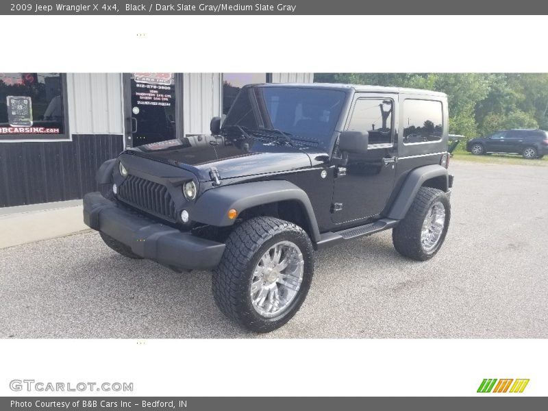 Black / Dark Slate Gray/Medium Slate Gray 2009 Jeep Wrangler X 4x4