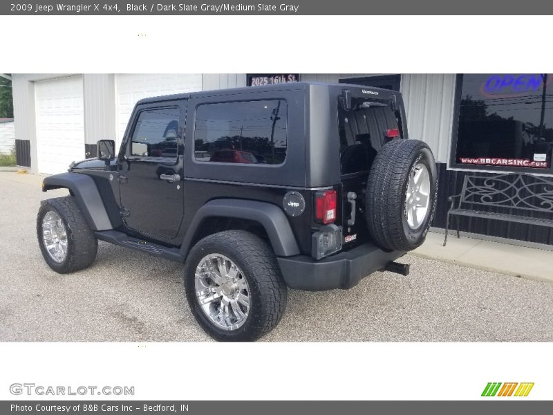 Black / Dark Slate Gray/Medium Slate Gray 2009 Jeep Wrangler X 4x4