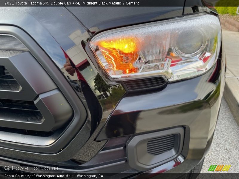 Midnight Black Metallic / Cement 2021 Toyota Tacoma SR5 Double Cab 4x4