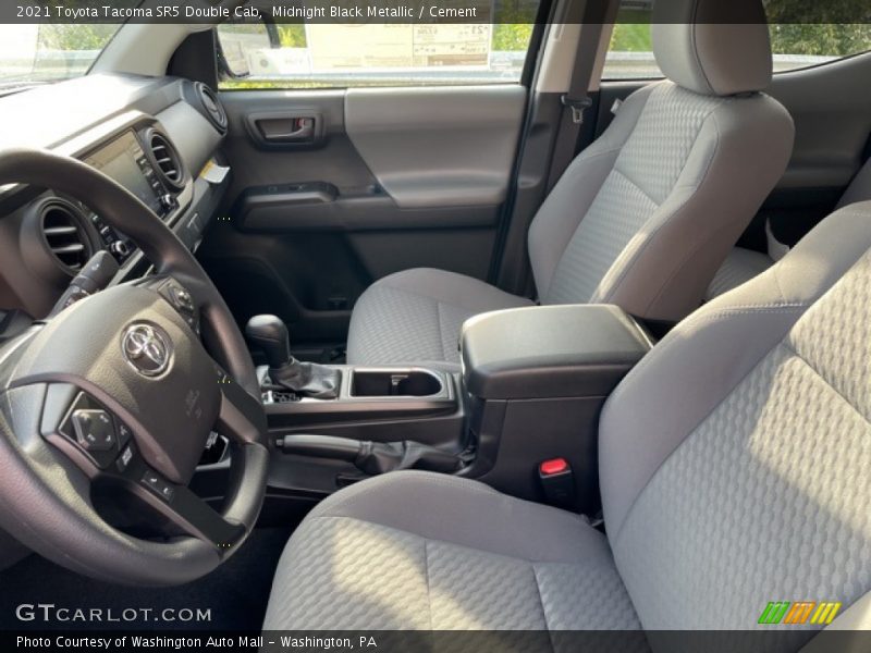 Midnight Black Metallic / Cement 2021 Toyota Tacoma SR5 Double Cab