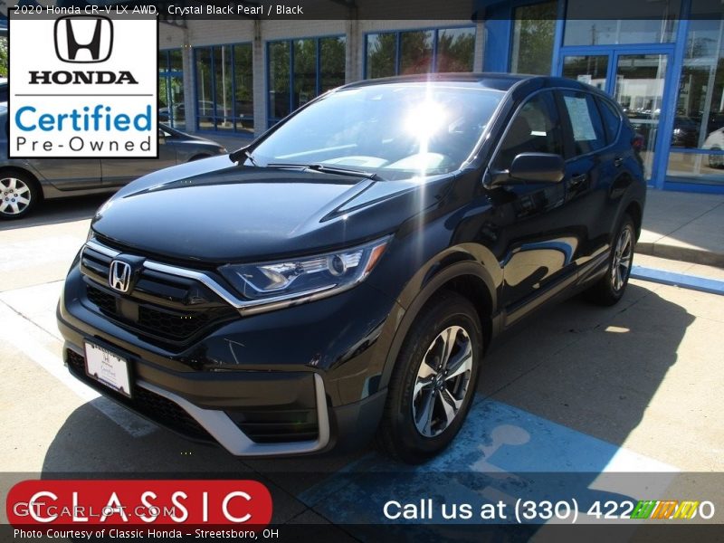 Crystal Black Pearl / Black 2020 Honda CR-V LX AWD