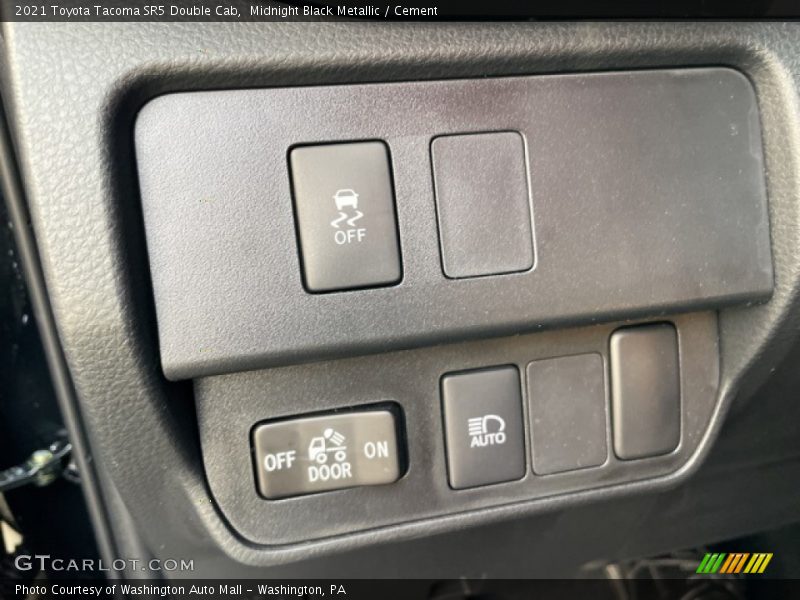 Midnight Black Metallic / Cement 2021 Toyota Tacoma SR5 Double Cab