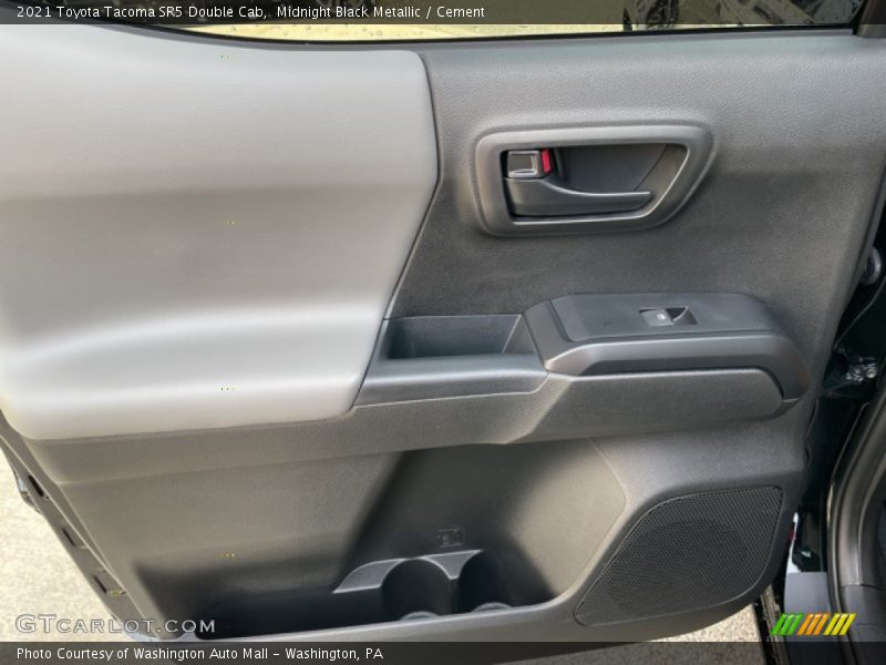 Midnight Black Metallic / Cement 2021 Toyota Tacoma SR5 Double Cab
