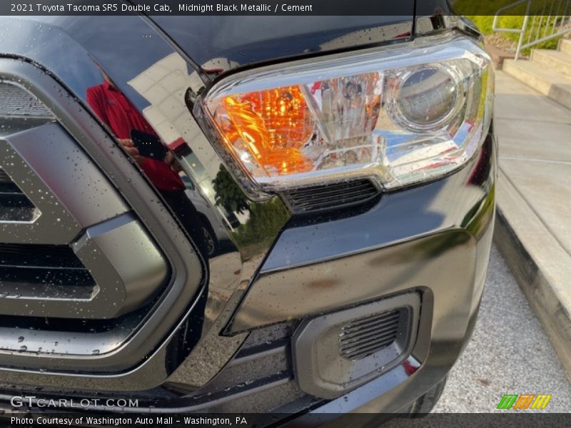 Midnight Black Metallic / Cement 2021 Toyota Tacoma SR5 Double Cab