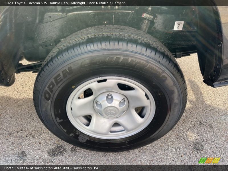 Midnight Black Metallic / Cement 2021 Toyota Tacoma SR5 Double Cab