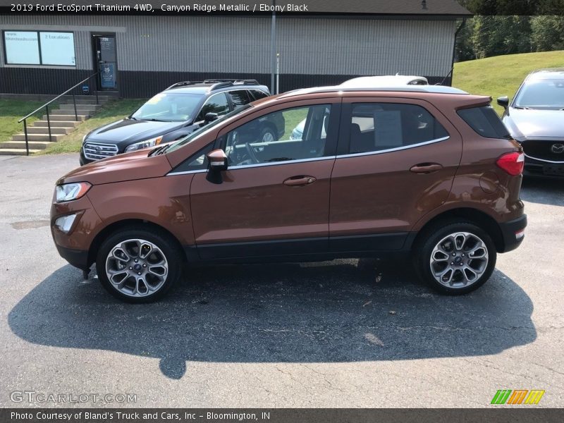 Canyon Ridge Metallic / Ebony Black 2019 Ford EcoSport Titanium 4WD