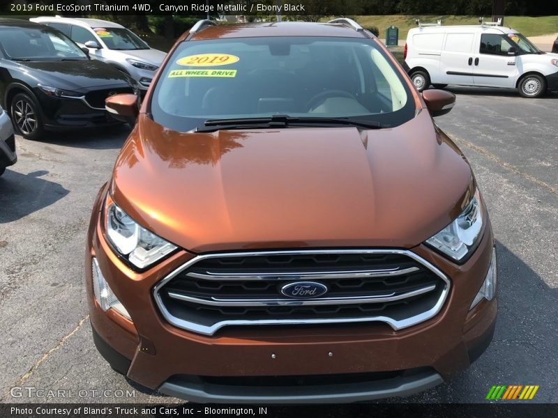 Canyon Ridge Metallic / Ebony Black 2019 Ford EcoSport Titanium 4WD