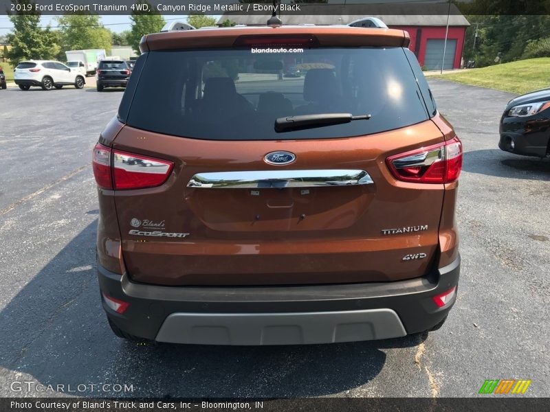 Canyon Ridge Metallic / Ebony Black 2019 Ford EcoSport Titanium 4WD