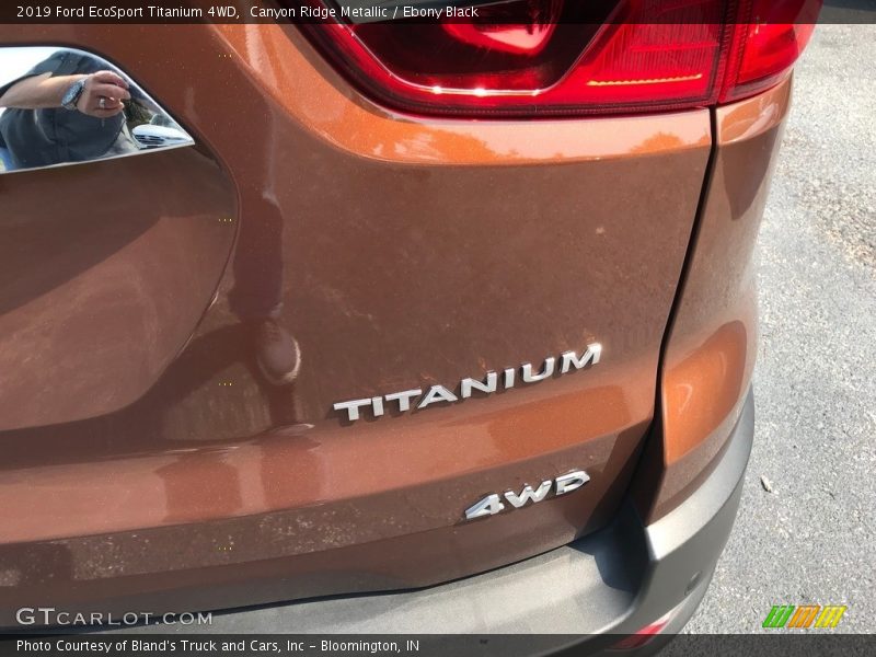Canyon Ridge Metallic / Ebony Black 2019 Ford EcoSport Titanium 4WD