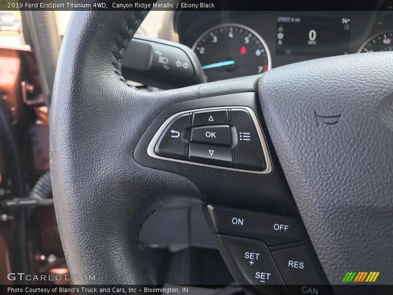 Canyon Ridge Metallic / Ebony Black 2019 Ford EcoSport Titanium 4WD