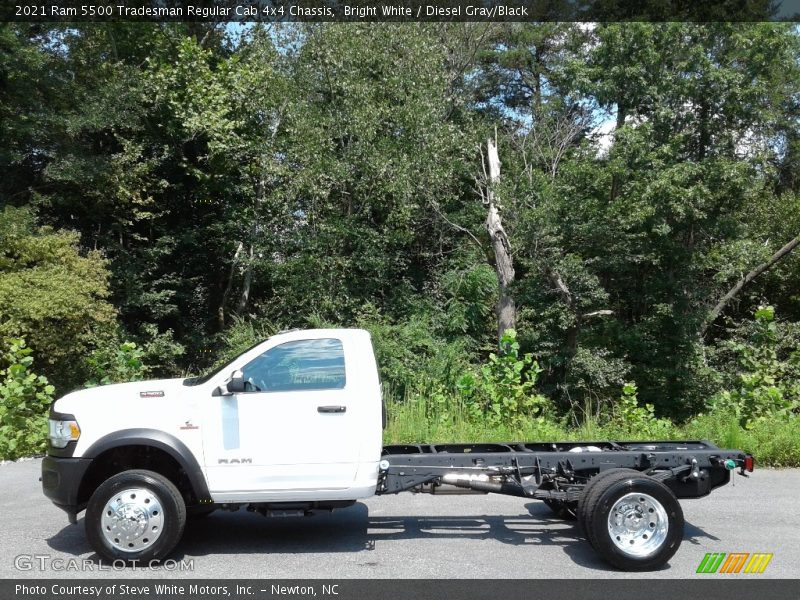 Bright White / Diesel Gray/Black 2021 Ram 5500 Tradesman Regular Cab 4x4 Chassis