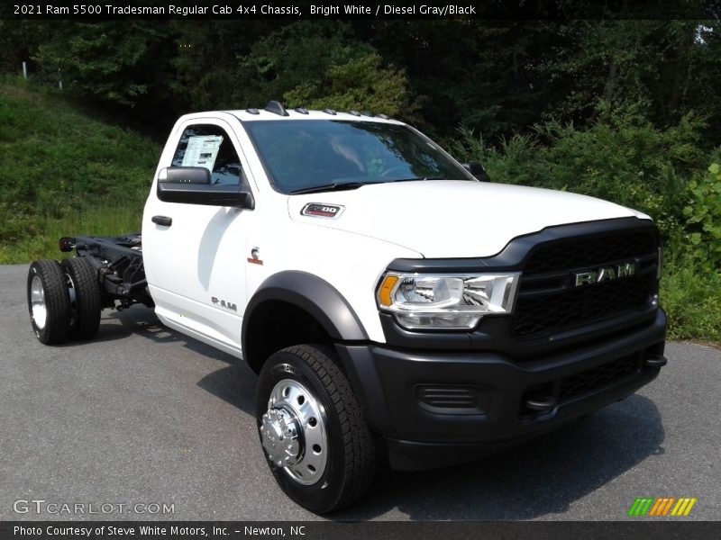 Bright White / Diesel Gray/Black 2021 Ram 5500 Tradesman Regular Cab 4x4 Chassis