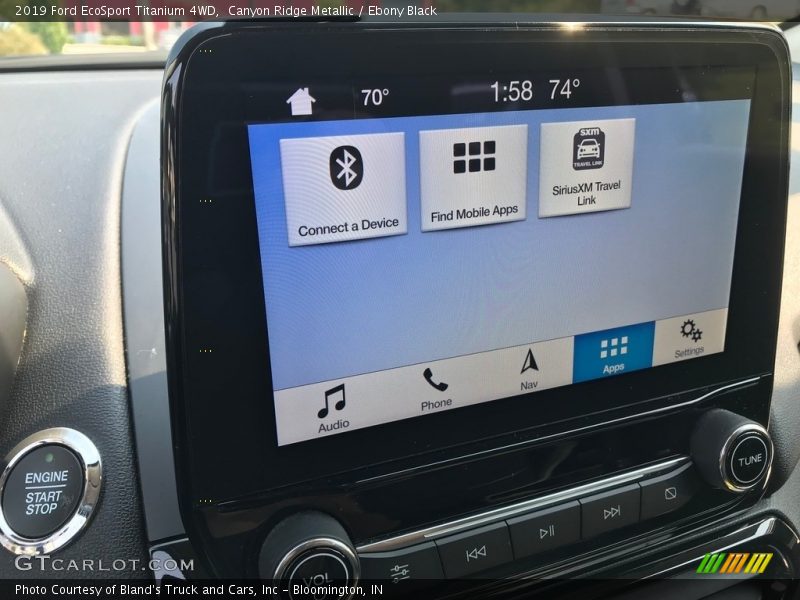 Canyon Ridge Metallic / Ebony Black 2019 Ford EcoSport Titanium 4WD