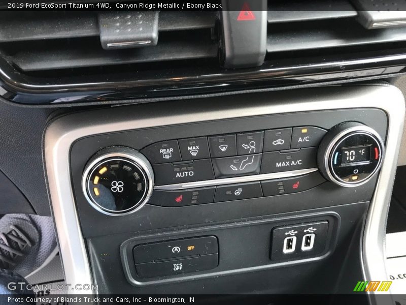 Canyon Ridge Metallic / Ebony Black 2019 Ford EcoSport Titanium 4WD