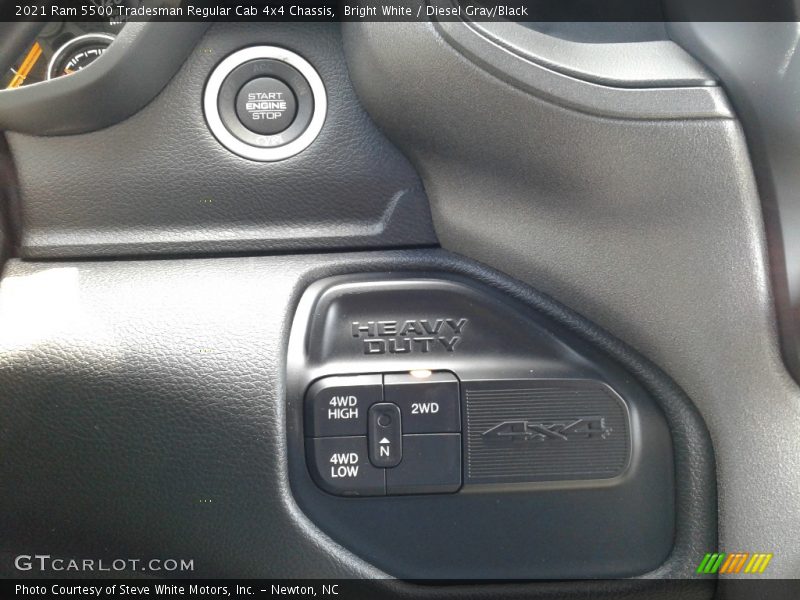 Bright White / Diesel Gray/Black 2021 Ram 5500 Tradesman Regular Cab 4x4 Chassis