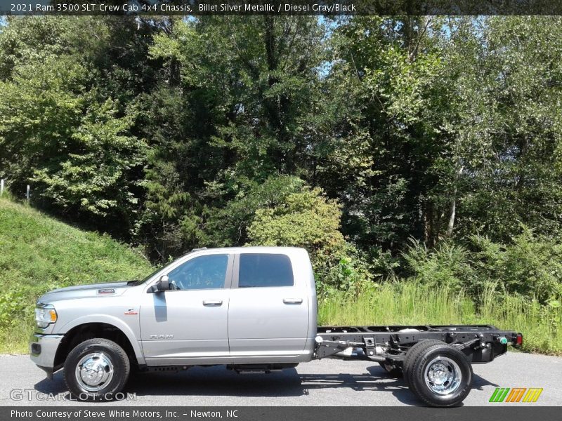 Billet Silver Metallic / Diesel Gray/Black 2021 Ram 3500 SLT Crew Cab 4x4 Chassis