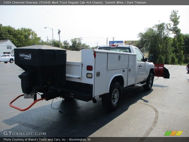 Summit White / Dark Titanium 2009 Chevrolet Silverado 2500HD Work Truck Regular Cab 4x4 Chassis