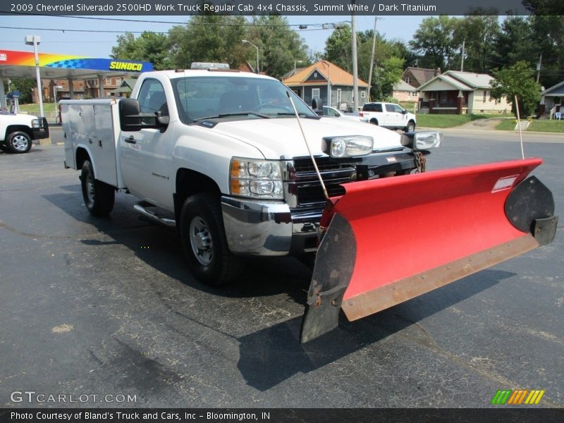 Summit White / Dark Titanium 2009 Chevrolet Silverado 2500HD Work Truck Regular Cab 4x4 Chassis