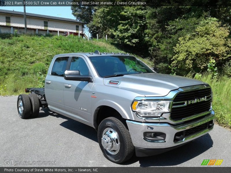 Billet Silver Metallic / Diesel Gray/Black 2021 Ram 3500 SLT Crew Cab 4x4 Chassis