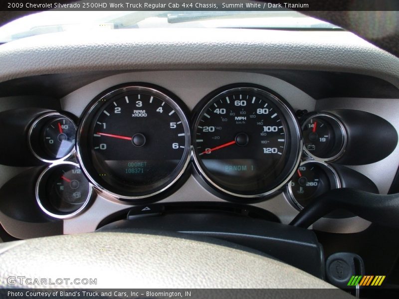 Summit White / Dark Titanium 2009 Chevrolet Silverado 2500HD Work Truck Regular Cab 4x4 Chassis