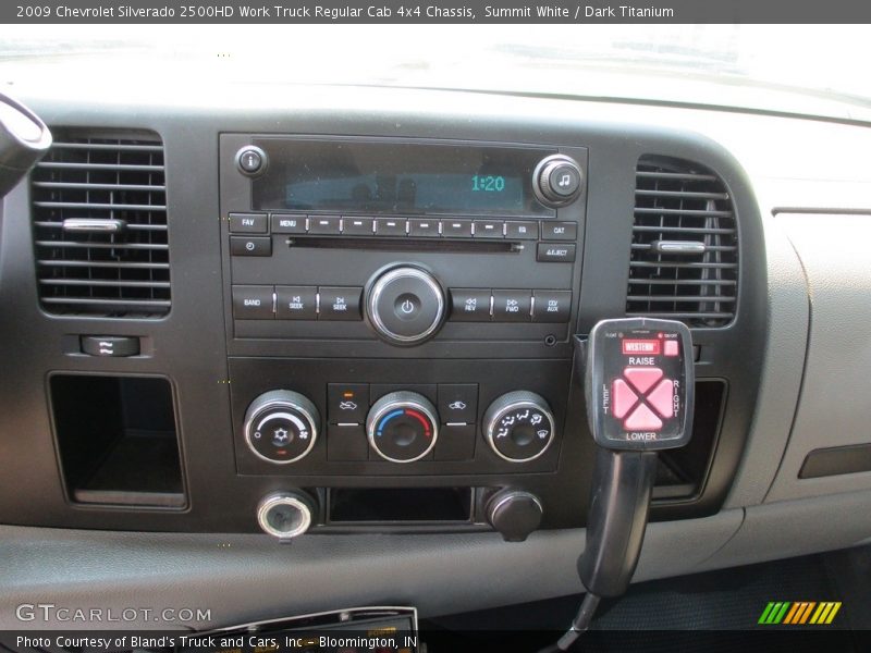 Summit White / Dark Titanium 2009 Chevrolet Silverado 2500HD Work Truck Regular Cab 4x4 Chassis