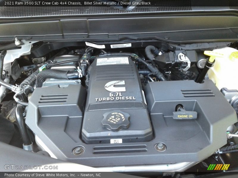 Billet Silver Metallic / Diesel Gray/Black 2021 Ram 3500 SLT Crew Cab 4x4 Chassis