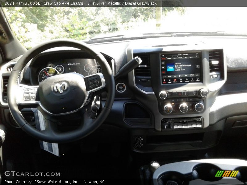 Billet Silver Metallic / Diesel Gray/Black 2021 Ram 3500 SLT Crew Cab 4x4 Chassis