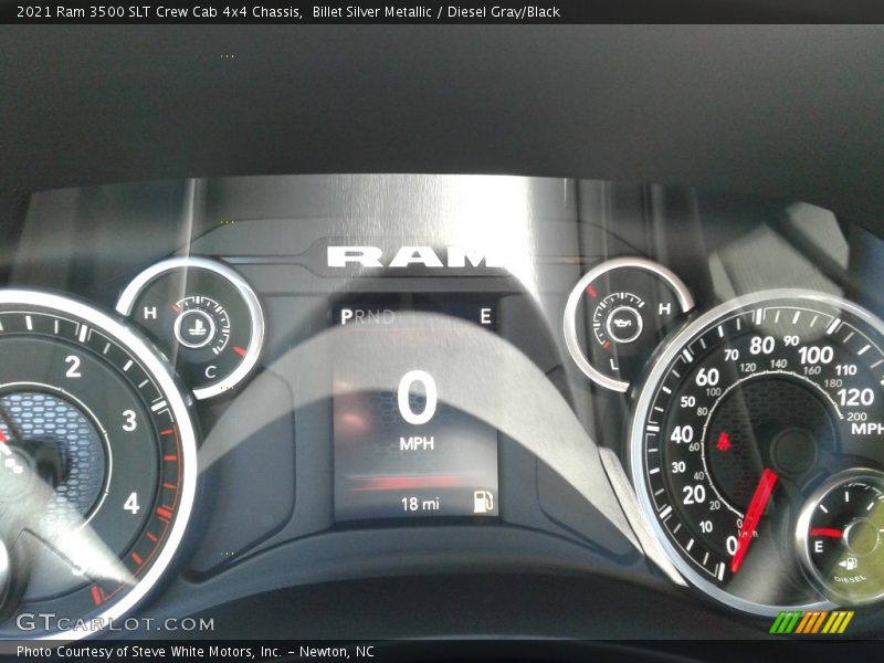 Billet Silver Metallic / Diesel Gray/Black 2021 Ram 3500 SLT Crew Cab 4x4 Chassis