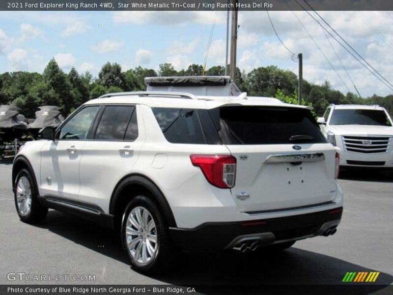 Star White Metallic Tri-Coat / King Ranch Mesa Del Rio 2021 Ford Explorer King Ranch 4WD