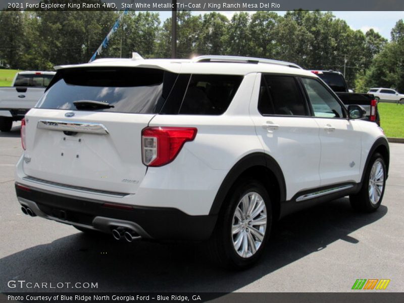 Star White Metallic Tri-Coat / King Ranch Mesa Del Rio 2021 Ford Explorer King Ranch 4WD