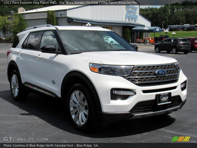 Star White Metallic Tri-Coat / King Ranch Mesa Del Rio 2021 Ford Explorer King Ranch 4WD