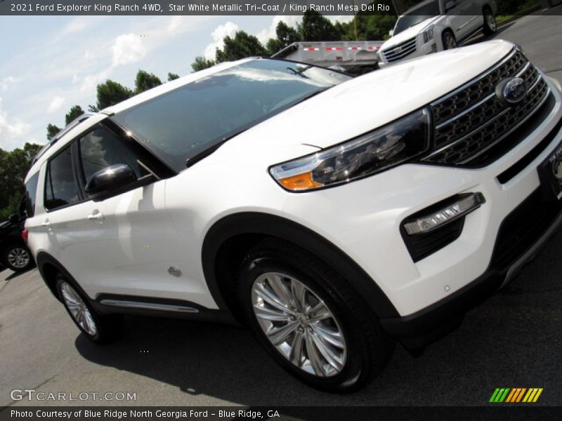 Star White Metallic Tri-Coat / King Ranch Mesa Del Rio 2021 Ford Explorer King Ranch 4WD