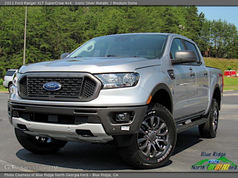 Iconic Silver Metallic / Medium Stone 2021 Ford Ranger XLT SuperCrew 4x4