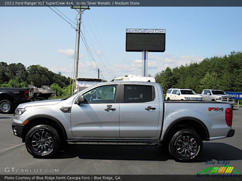 Iconic Silver Metallic / Medium Stone 2021 Ford Ranger XLT SuperCrew 4x4