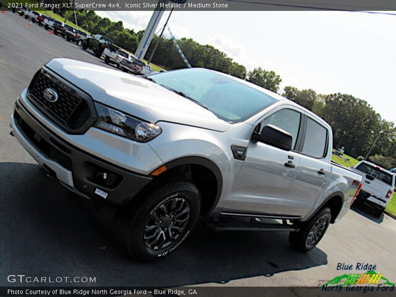 Iconic Silver Metallic / Medium Stone 2021 Ford Ranger XLT SuperCrew 4x4