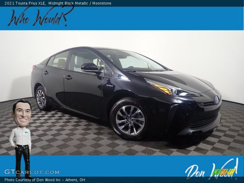 Midnight Black Metallic / Moonstone 2021 Toyota Prius XLE