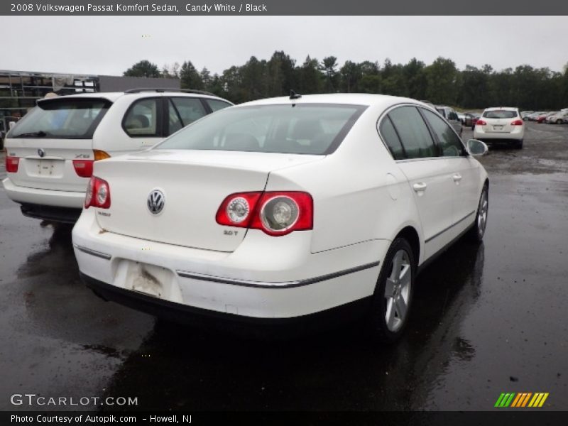Candy White / Black 2008 Volkswagen Passat Komfort Sedan