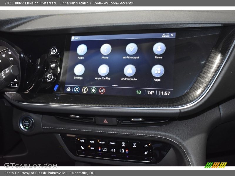 Cinnabar Metallic / Ebony w/Ebony Accents 2021 Buick Envision Preferred