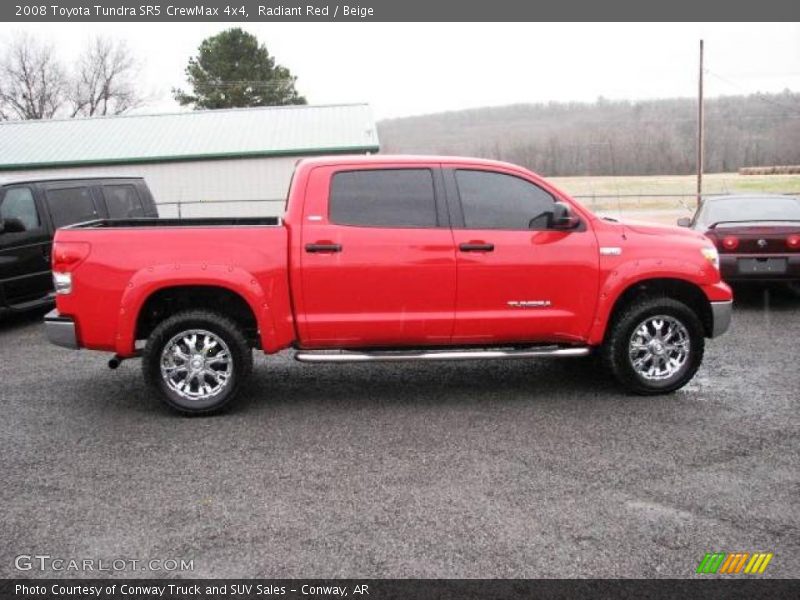 Radiant Red / Beige 2008 Toyota Tundra SR5 CrewMax 4x4