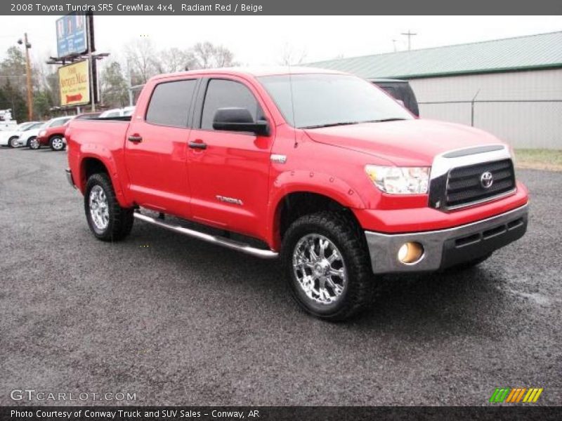 Radiant Red / Beige 2008 Toyota Tundra SR5 CrewMax 4x4