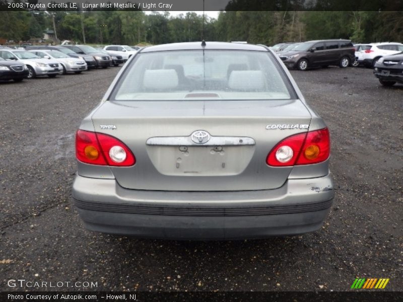 Lunar Mist Metallic / Light Gray 2003 Toyota Corolla LE
