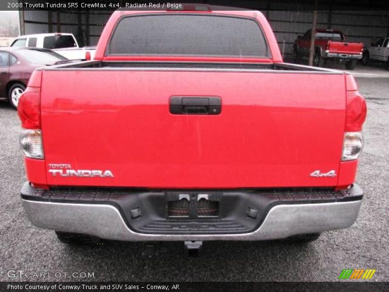 Radiant Red / Beige 2008 Toyota Tundra SR5 CrewMax 4x4