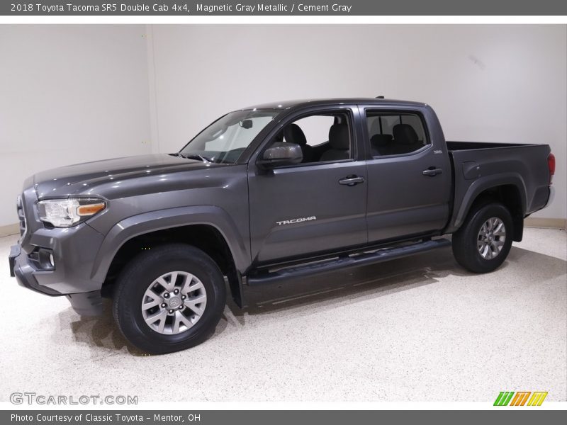 Magnetic Gray Metallic / Cement Gray 2018 Toyota Tacoma SR5 Double Cab 4x4