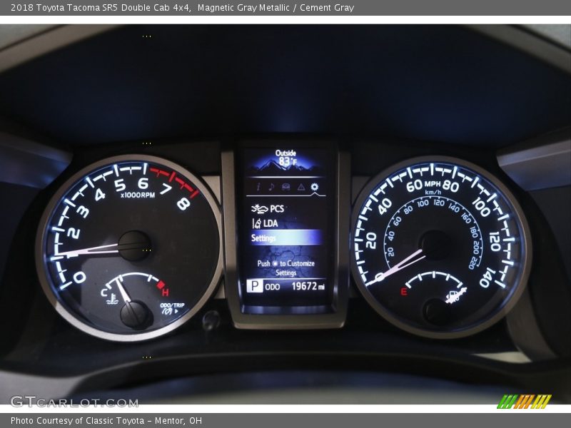 Magnetic Gray Metallic / Cement Gray 2018 Toyota Tacoma SR5 Double Cab 4x4
