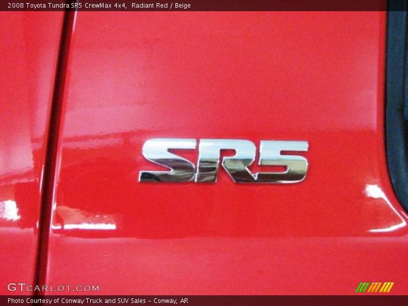 Radiant Red / Beige 2008 Toyota Tundra SR5 CrewMax 4x4