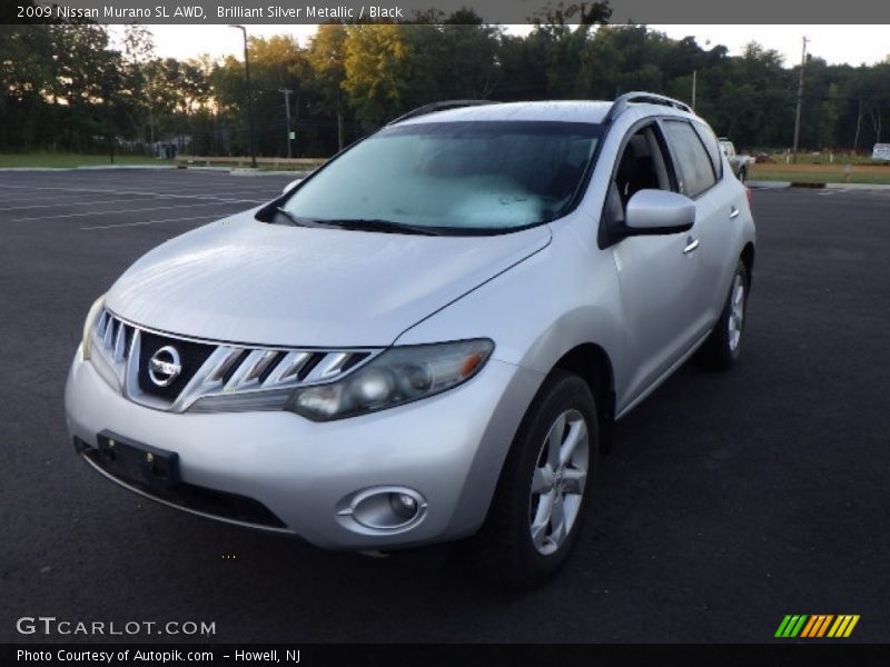 Brilliant Silver Metallic / Black 2009 Nissan Murano SL AWD