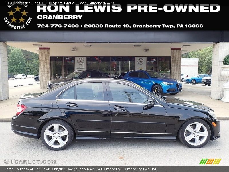 Black / Almond/Mocha 2010 Mercedes-Benz C 300 Sport 4Matic