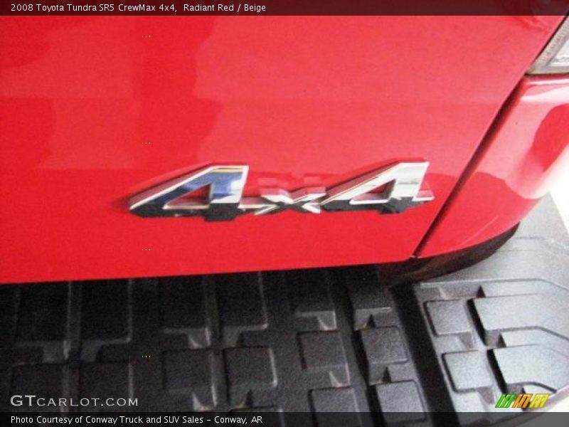 Radiant Red / Beige 2008 Toyota Tundra SR5 CrewMax 4x4